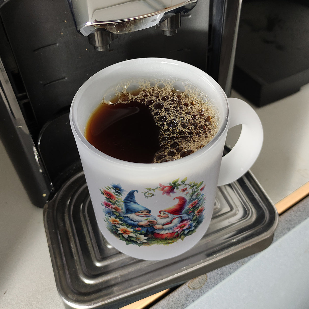 Verliebte Gartenzwerge Kaffeebecher