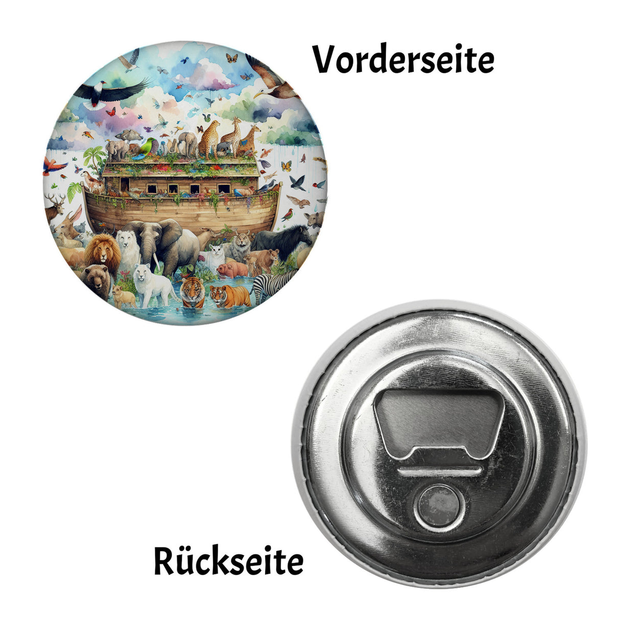 Arche Noah Magnet rund