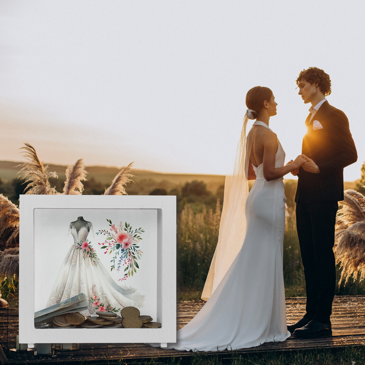 Brautkleid Spardose