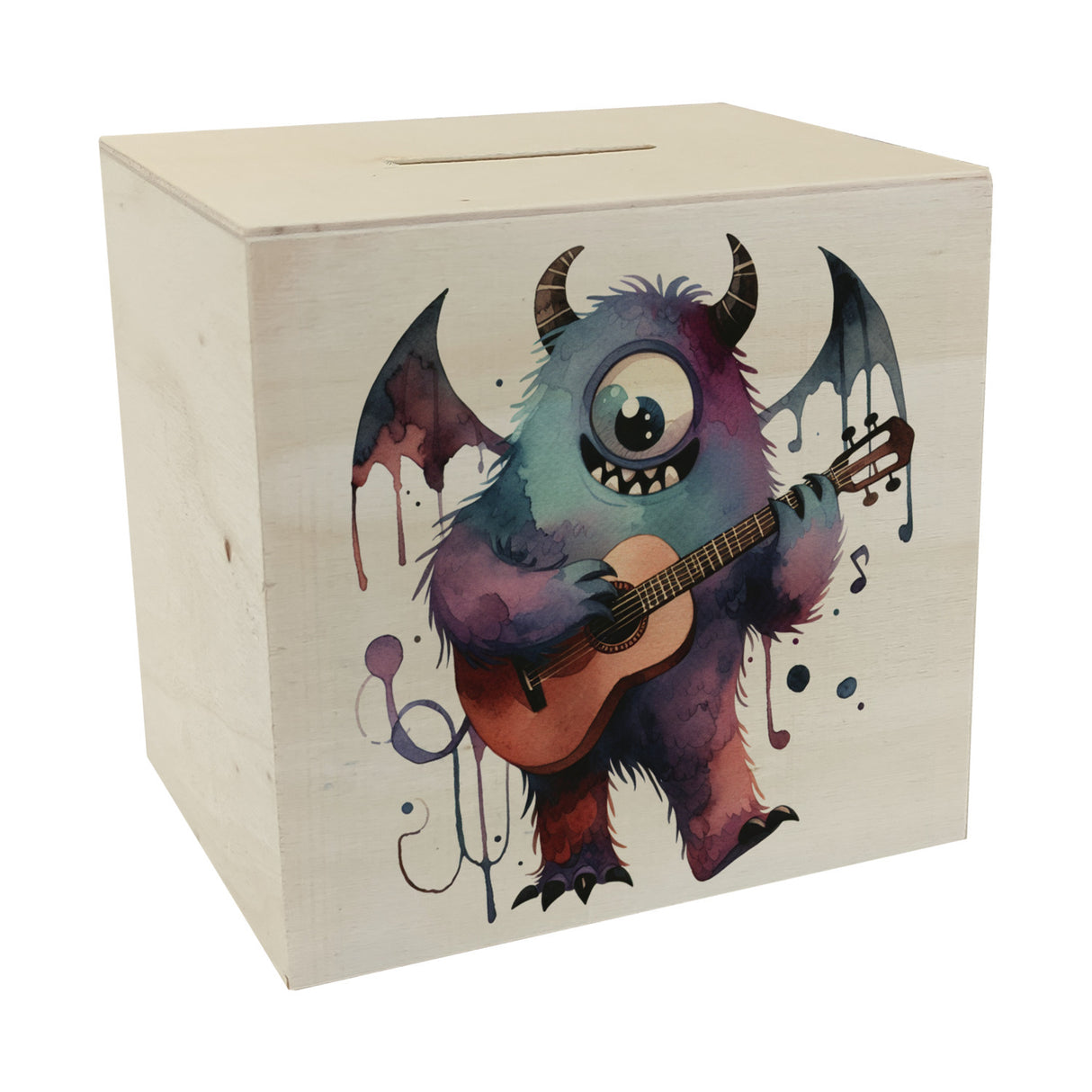 Freches Monster mit Gitarre Spardose