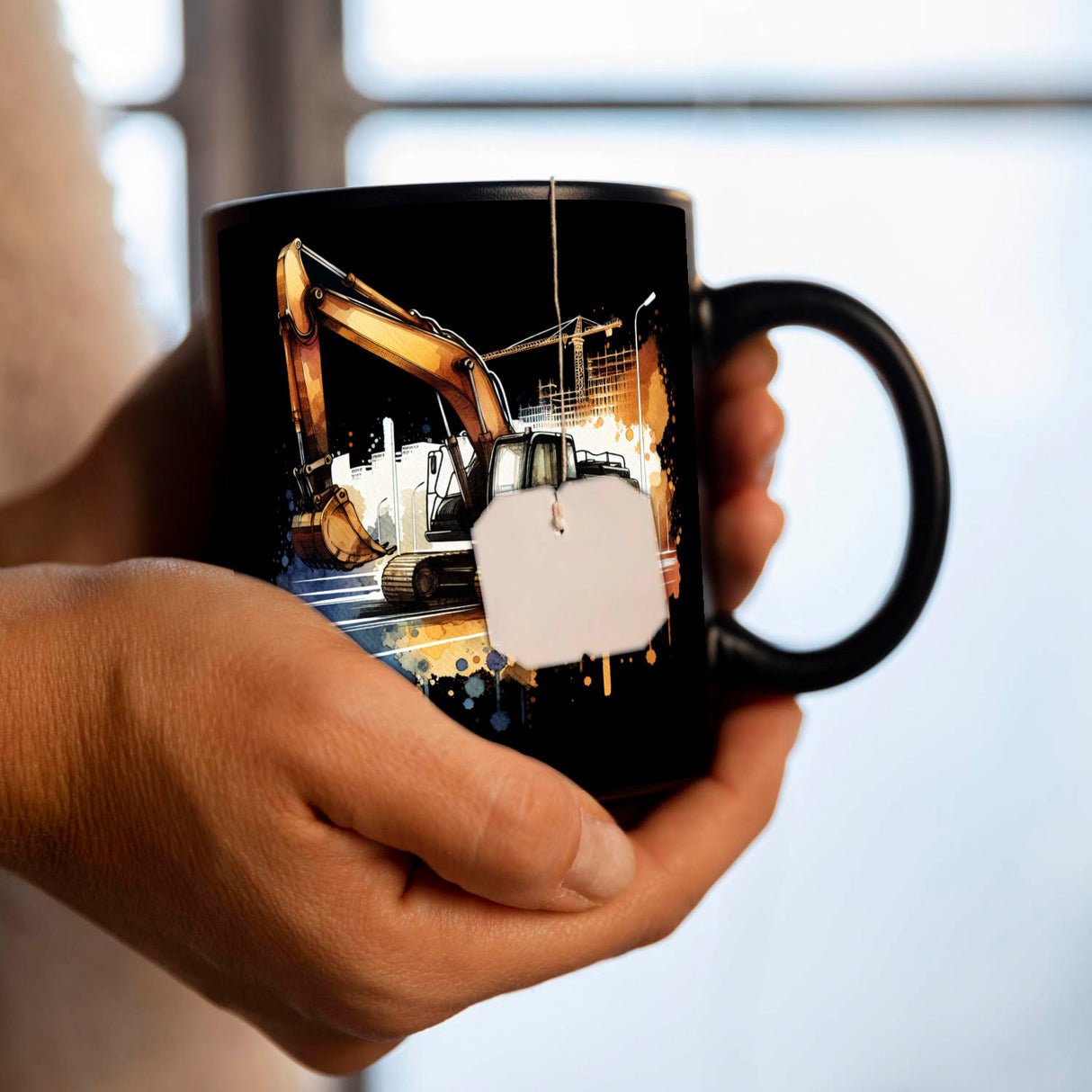Bagger Tasse in Schwarz