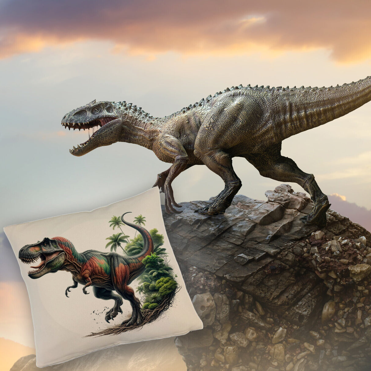 T-Rex Dinosaurier Kissen