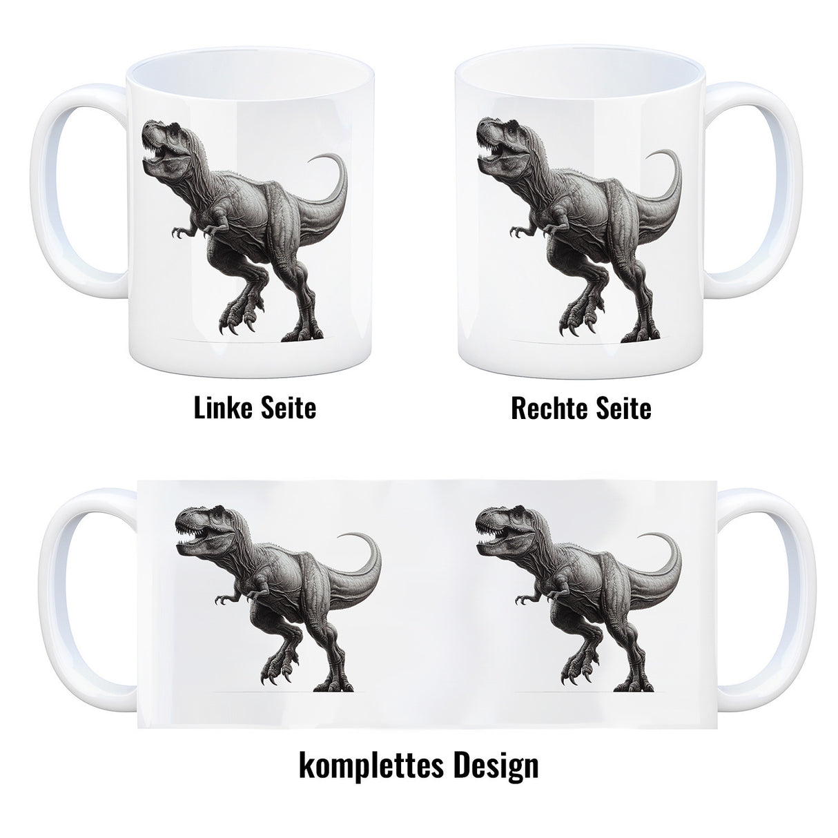 T-Rex Dinosaurier Kaffeebecher