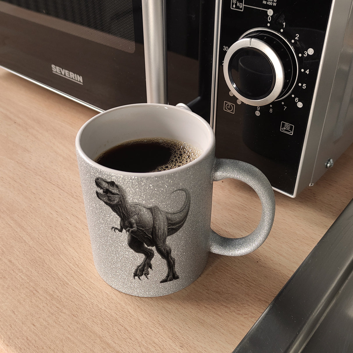 T-Rex Dinosaurier Kaffeebecher