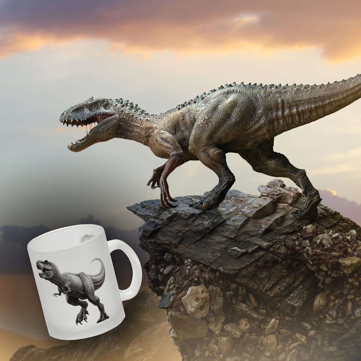 T-Rex Dinosaurier Kaffeebecher