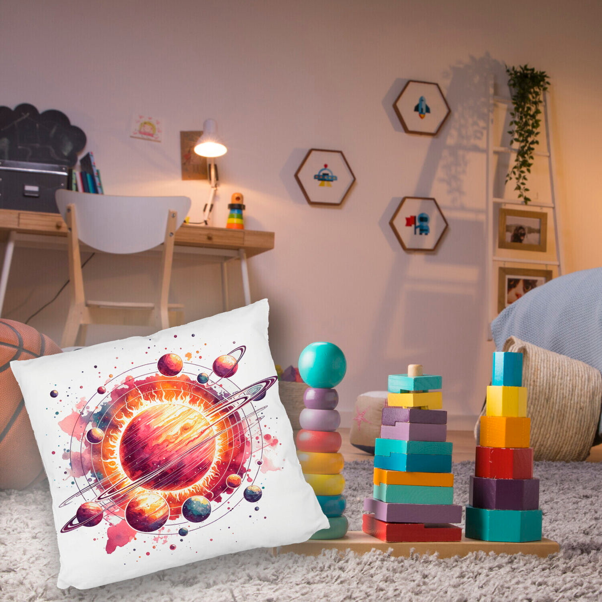 Sonnensystem Planeten Kissen