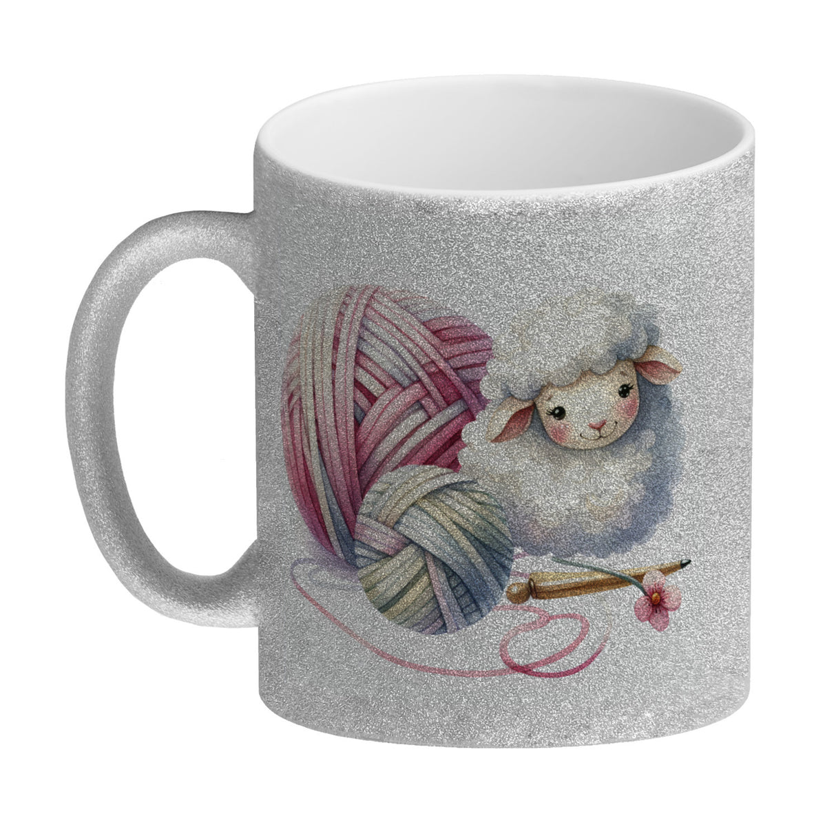 Schaf Wollknäuel Kaffeebecher