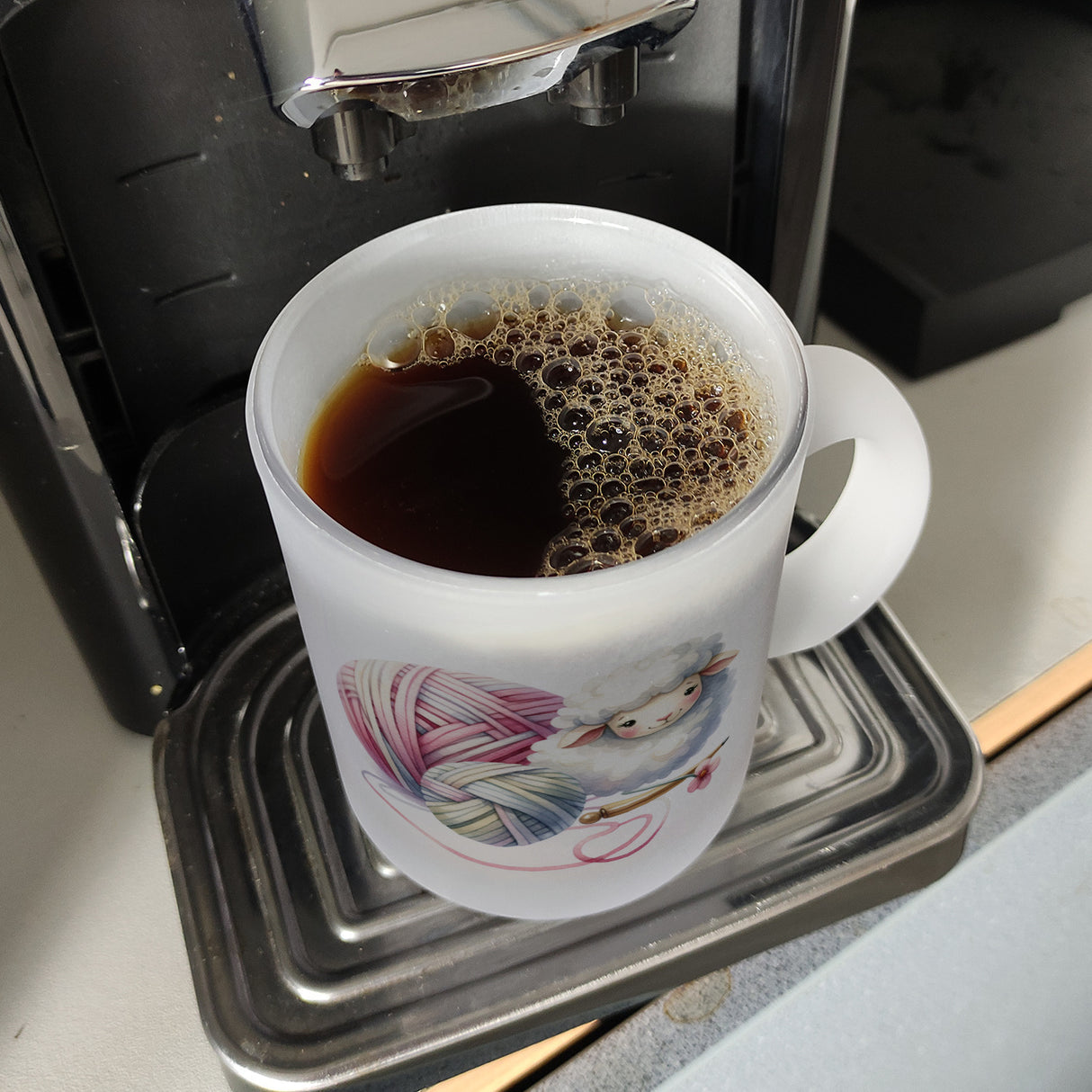 Schaf Wollknäuel Kaffeebecher