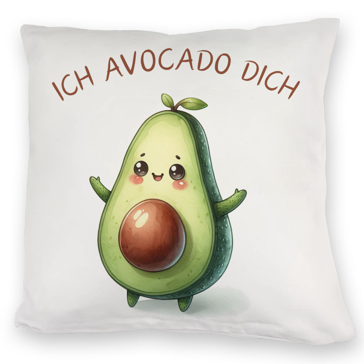 Avocado Kissen mit Spruch Ich Avocado dich