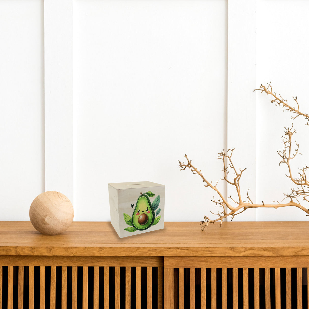 Lächelnde Avocado Spardose