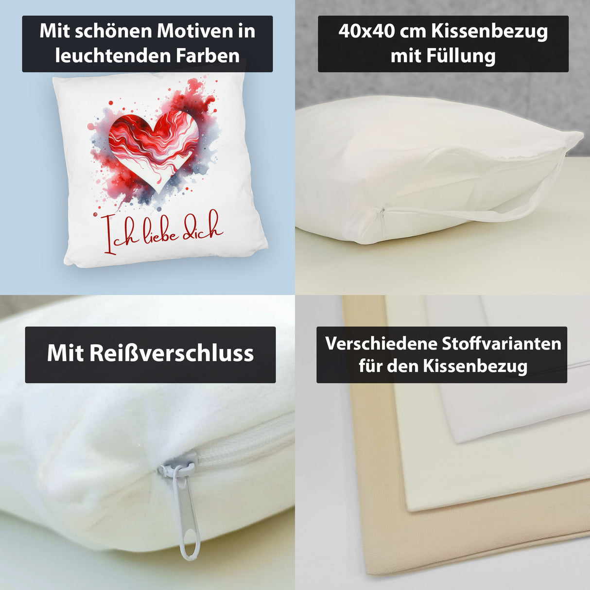 Ich liebe dich Kissen
