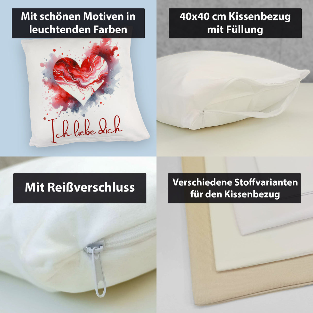 Ich liebe dich Kissen