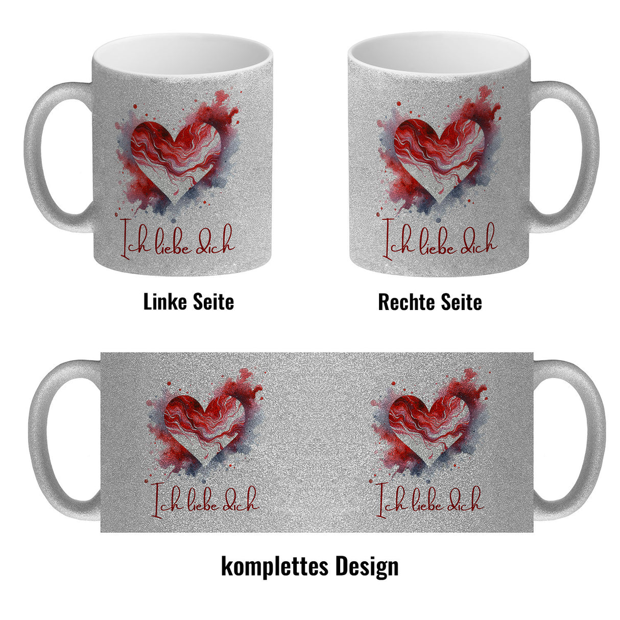 Ich liebe dich Kaffeebecher