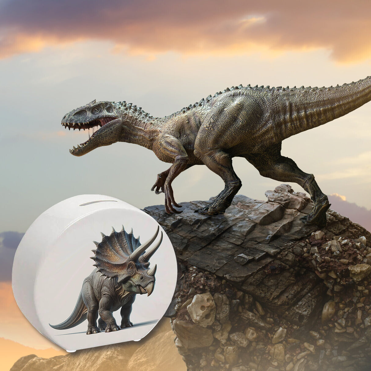 Triceratops Spardose
