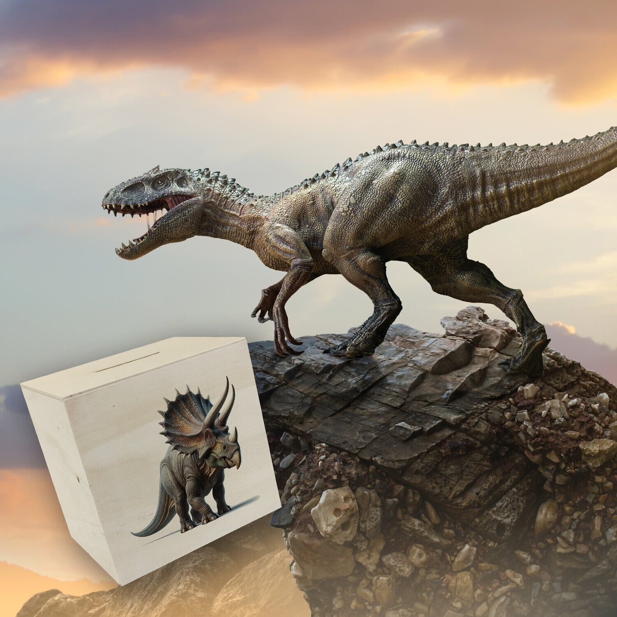 Triceratops Spardose