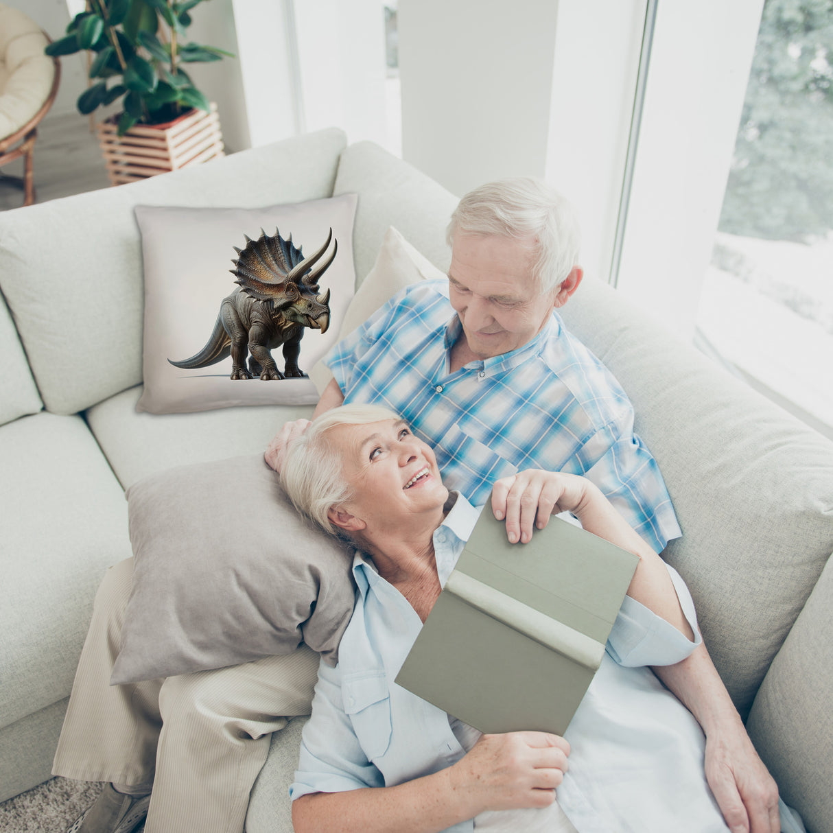 Triceratops Kissen