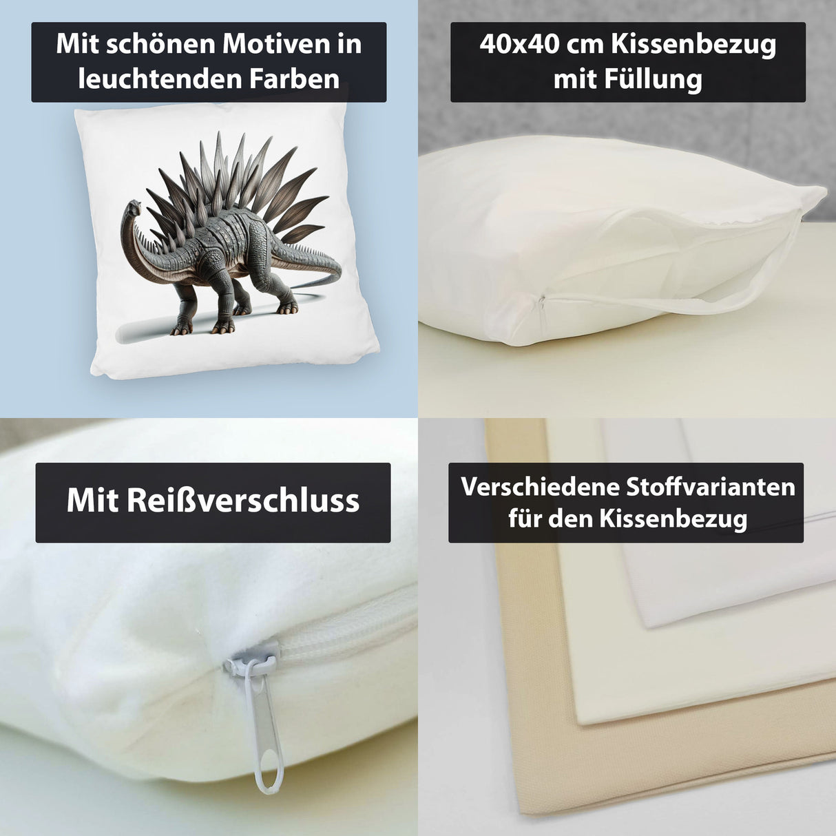 Stegosaurus Kissen