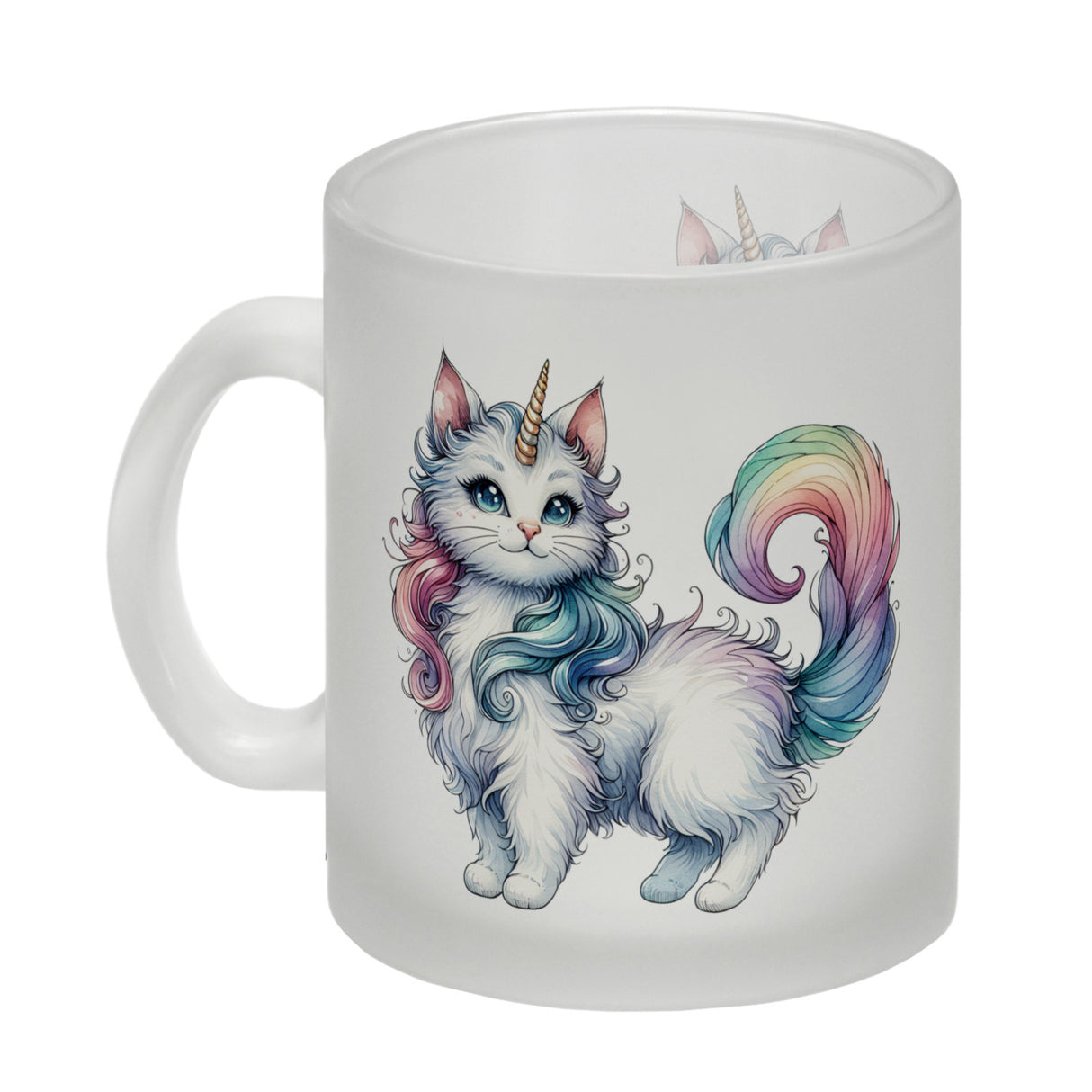 Einhorn-Katze Kaffeebecher