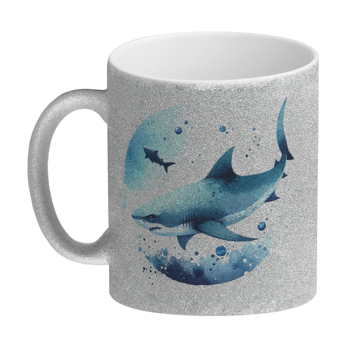 Haifisch im Wasser Kaffeebecher