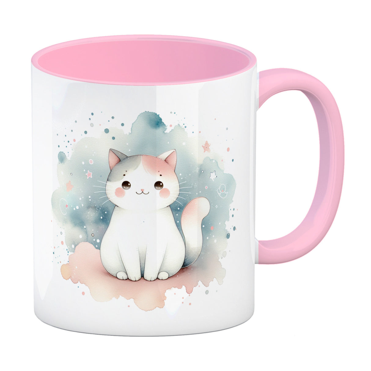 süße Katze Kaffeebecher