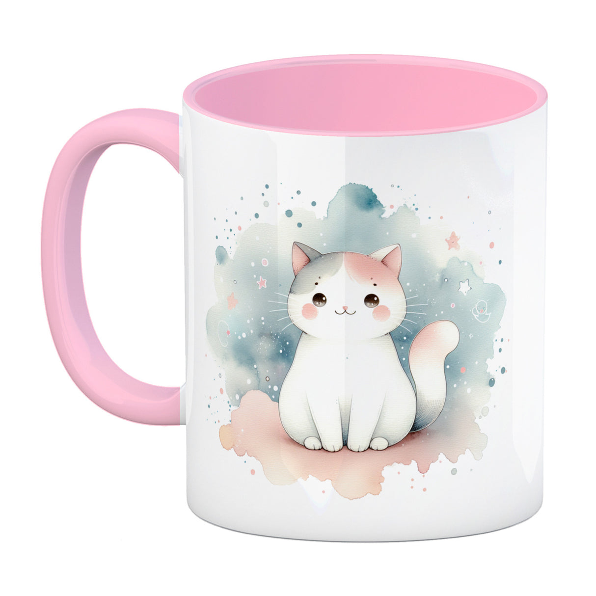 süße Katze Kaffeebecher