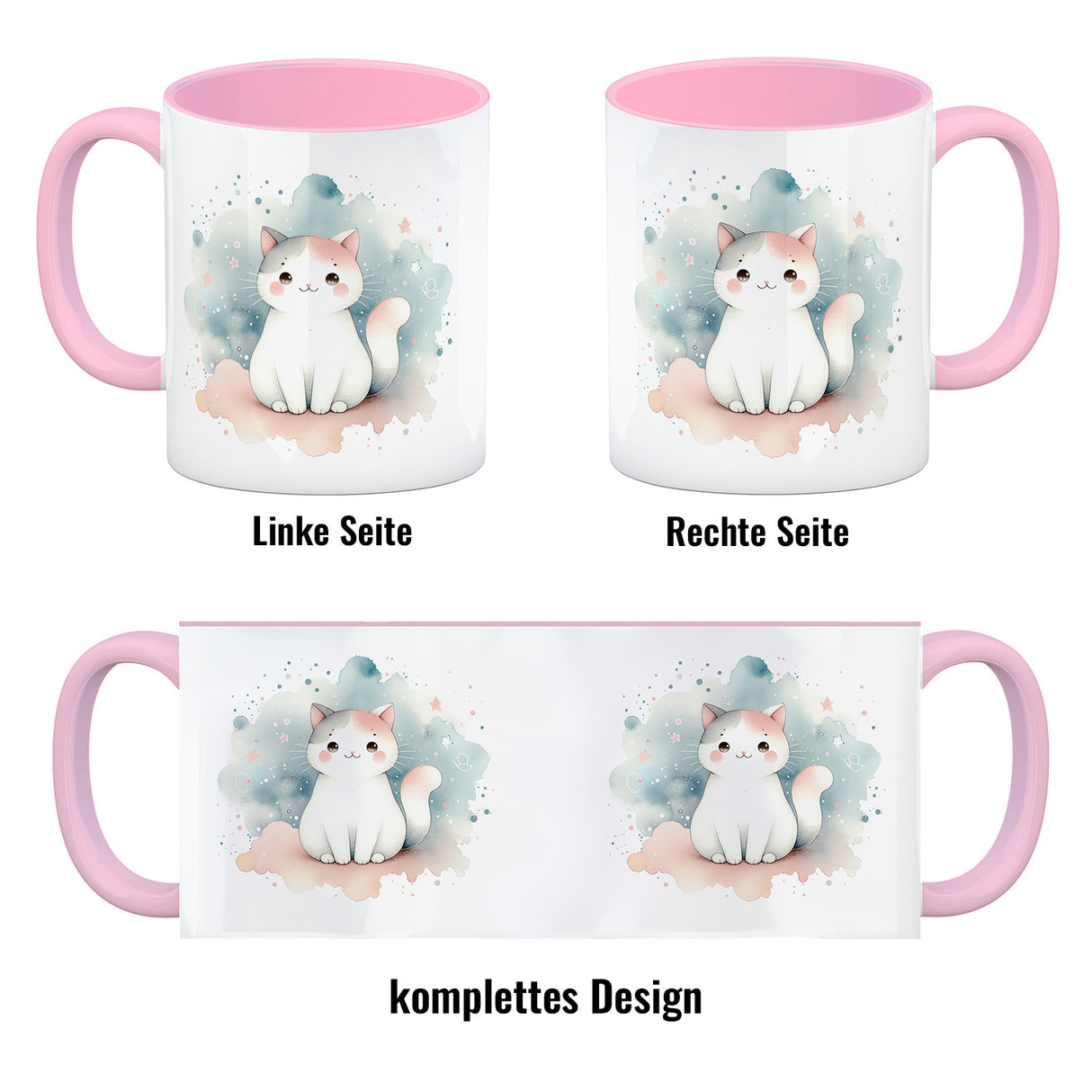 süße Katze Kaffeebecher