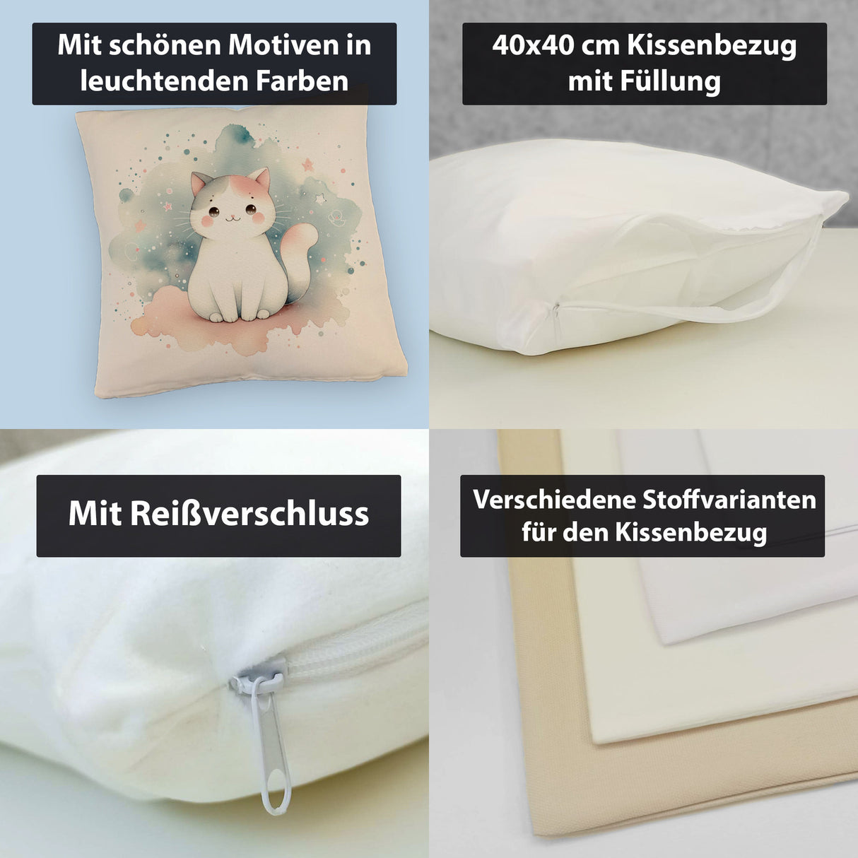 süße Katze Kissen