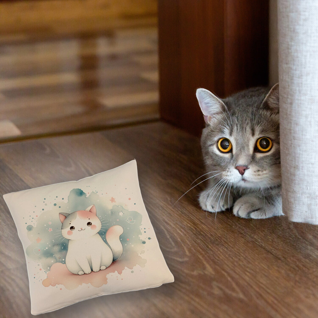 süße Katze Kissen