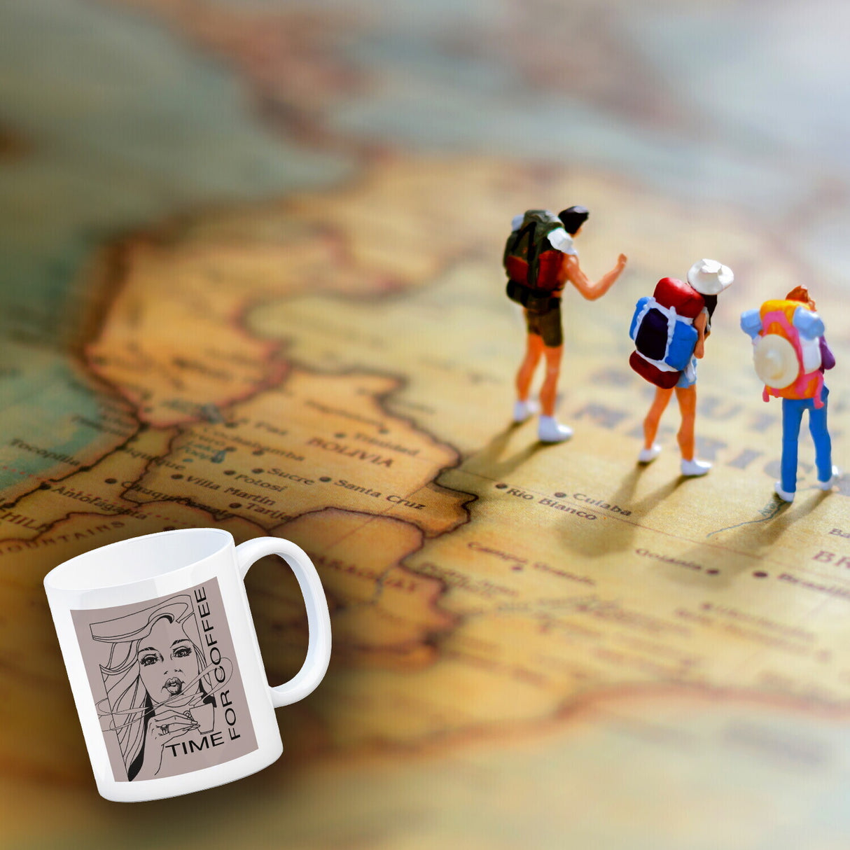 time for coffee Kaffeebecher mit Spruch