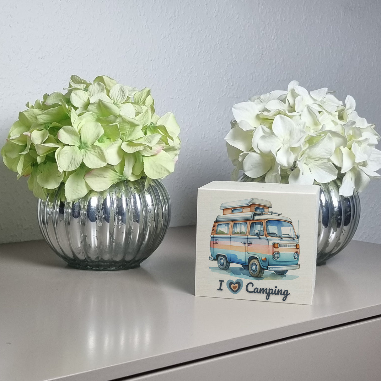 Campervan Spardose mit Spruch I love Camping