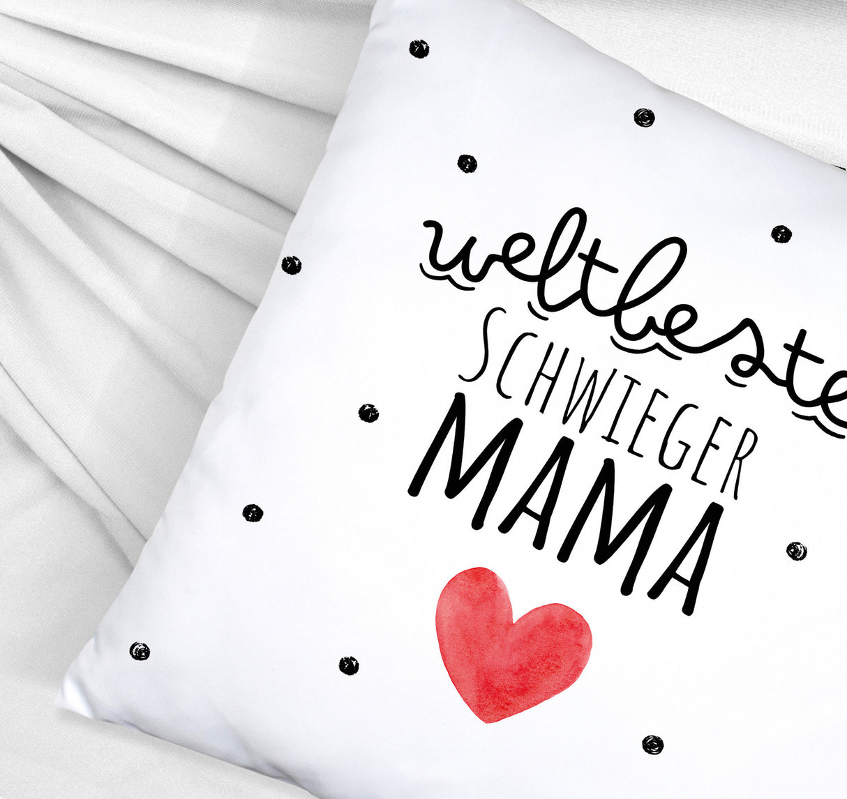 Schwiegermutter Kissen mit Spruch Weltbeste Schwiegermama