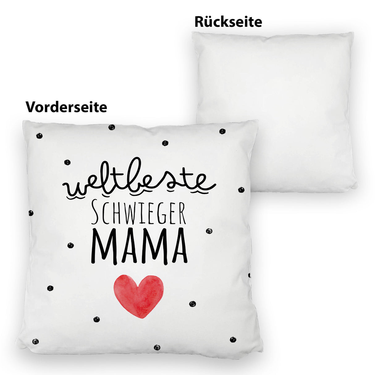 Schwiegermutter Kissen mit Spruch Weltbeste Schwiegermama