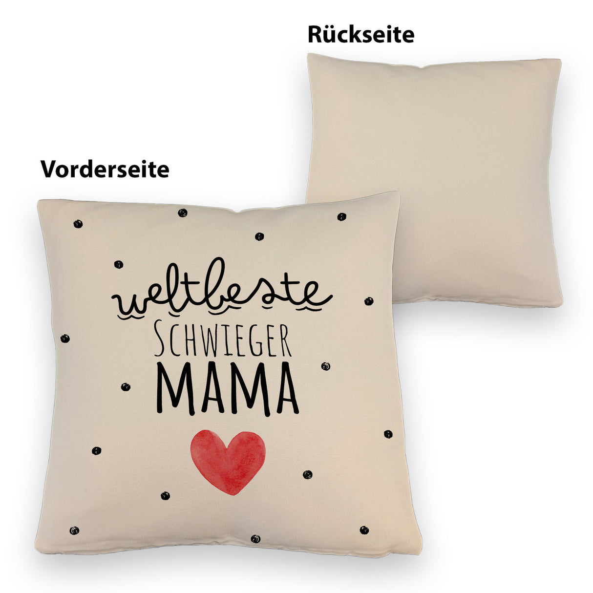 Schwiegermutter Kissen mit Spruch Weltbeste Schwiegermama