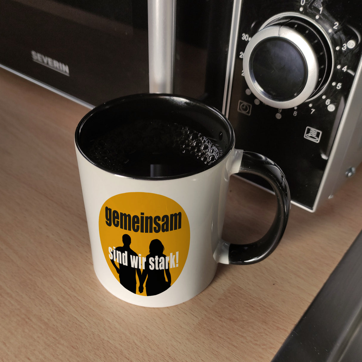 Freundschaft & Liebe Kaffeebecher mit Spruch Gemeinsam sind wir stark