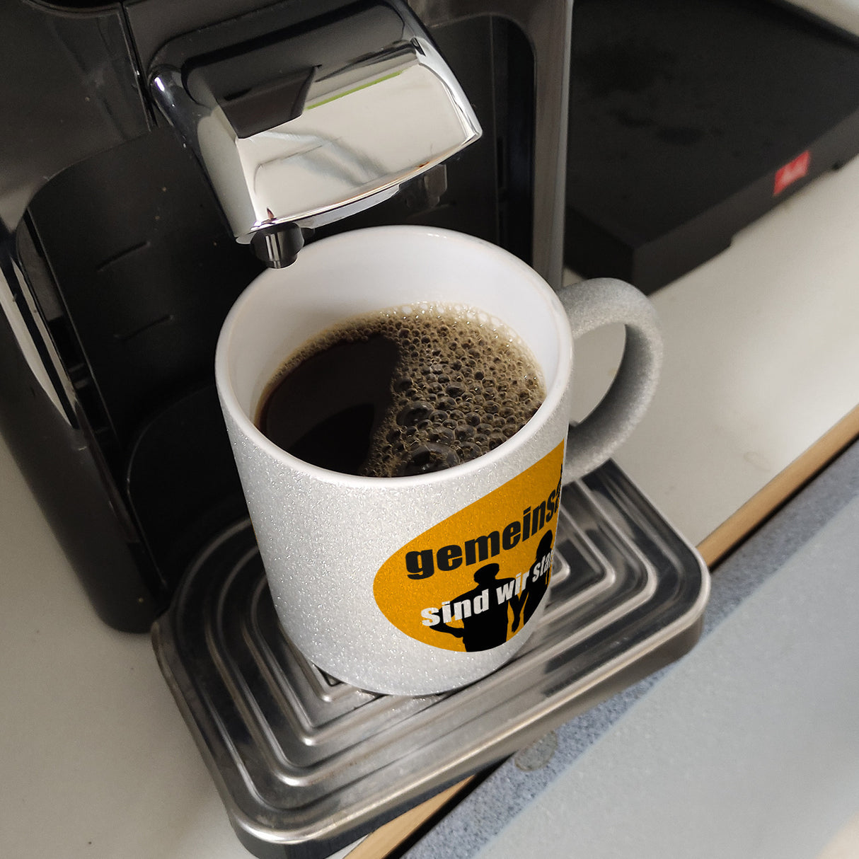 Freundschaft & Liebe Kaffeebecher mit Spruch Gemeinsam sind wir stark