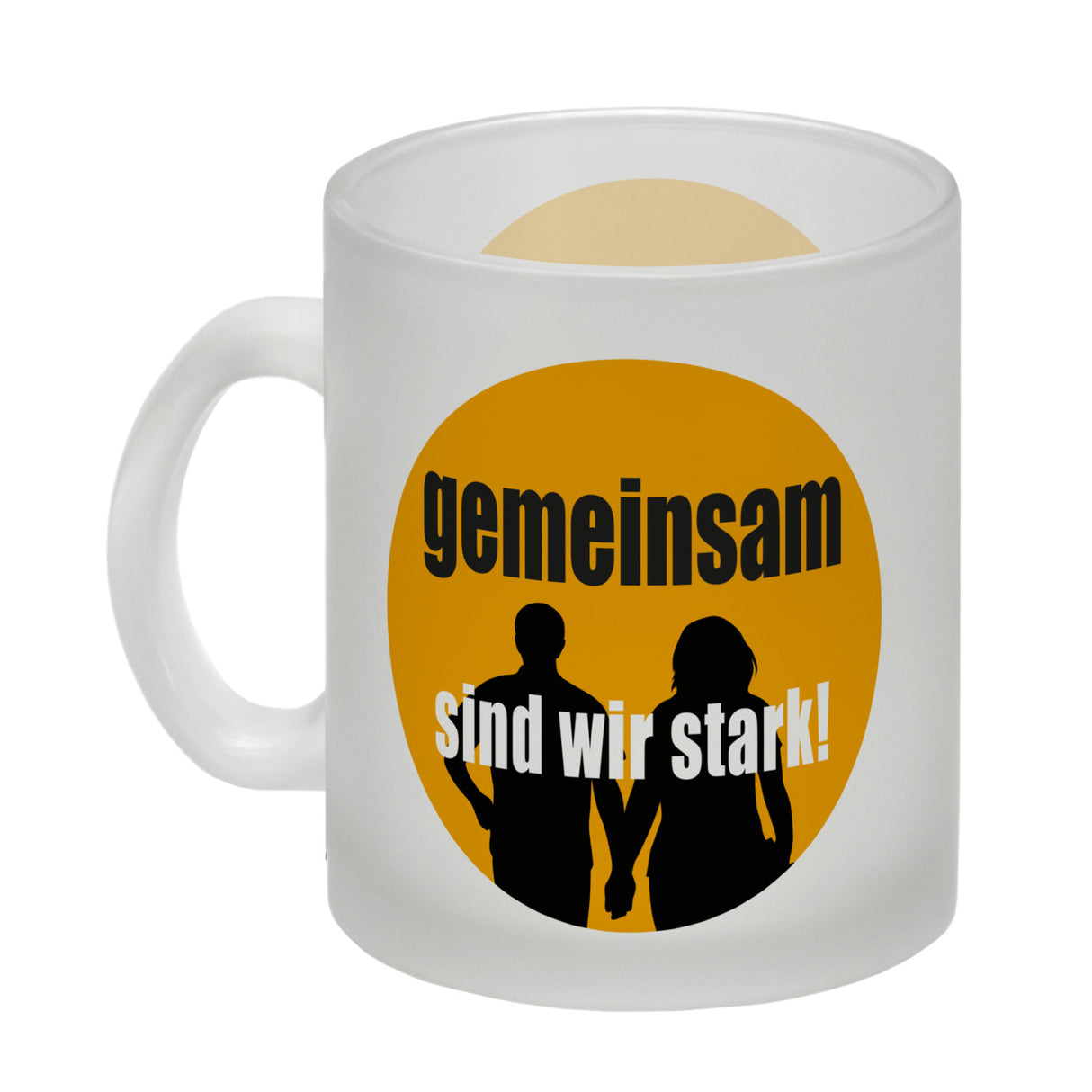 Freundschaft & Liebe Kaffeebecher mit Spruch Gemeinsam sind wir stark