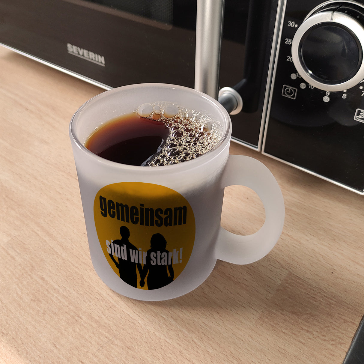Freundschaft & Liebe Kaffeebecher mit Spruch Gemeinsam sind wir stark