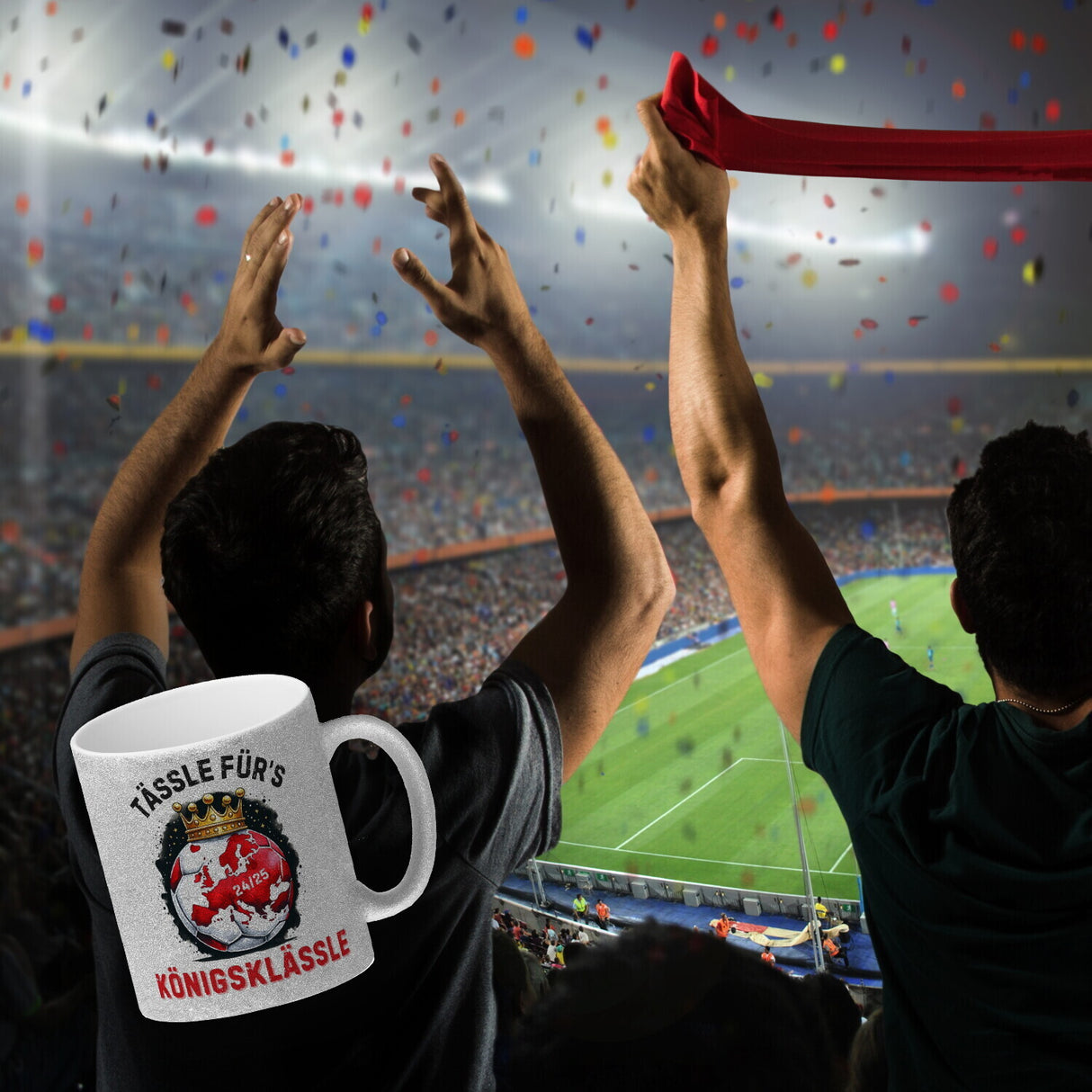 Stuttgart Europa Kaffeebecher mit Spruch Tässle fürs Königsklässle