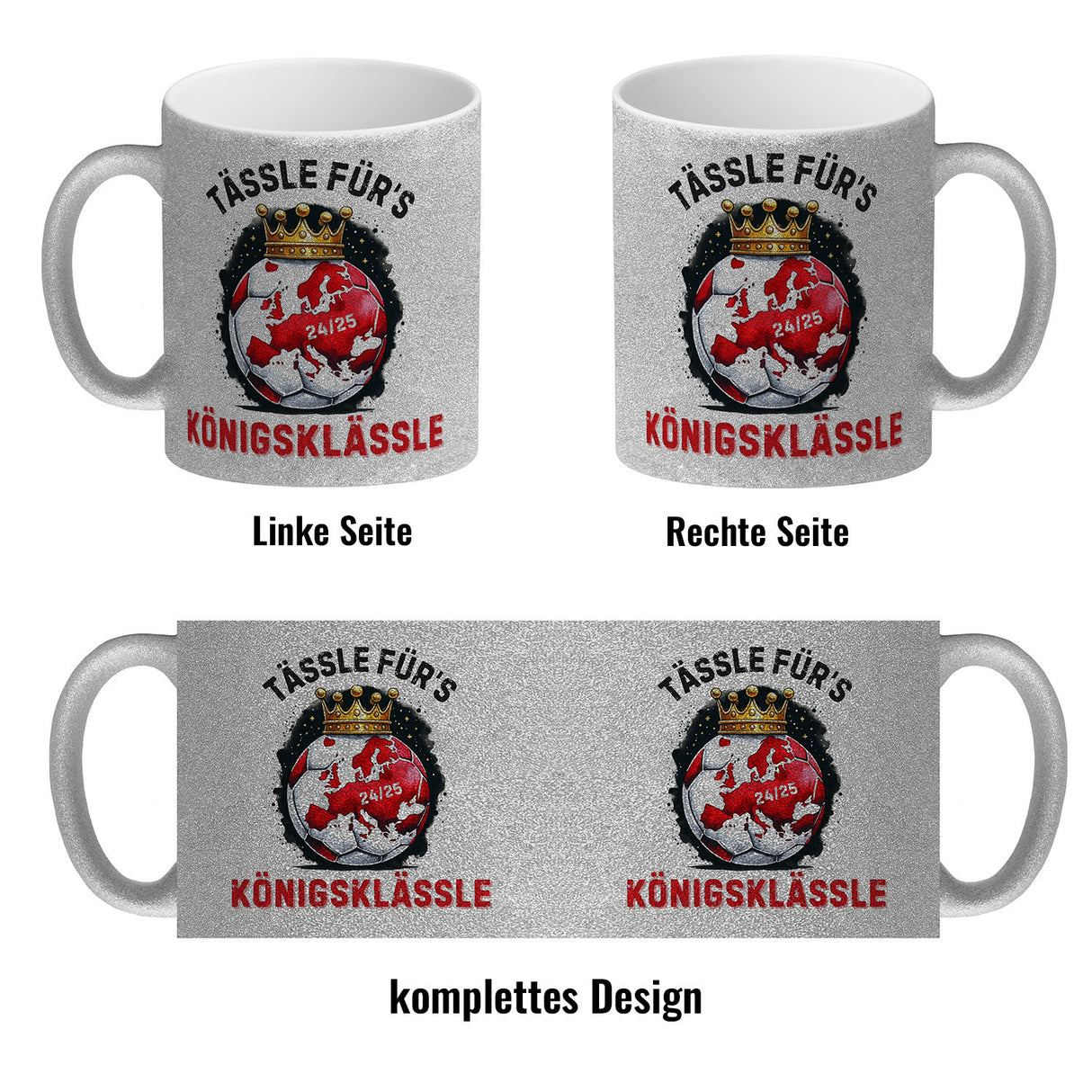 Stuttgart Europa Kaffeebecher mit Spruch Tässle fürs Königsklässle