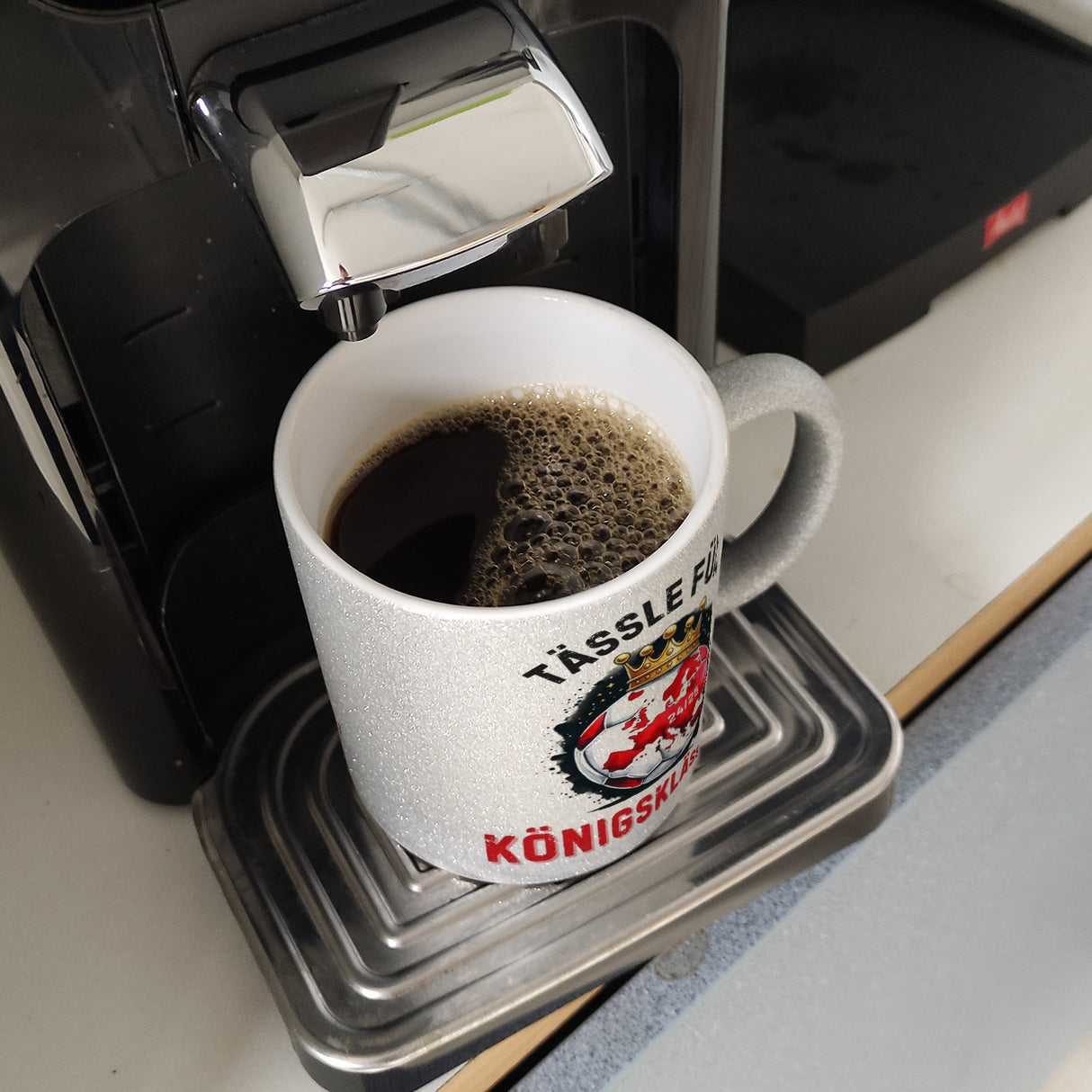 Stuttgart Europa Kaffeebecher mit Spruch Tässle fürs Königsklässle