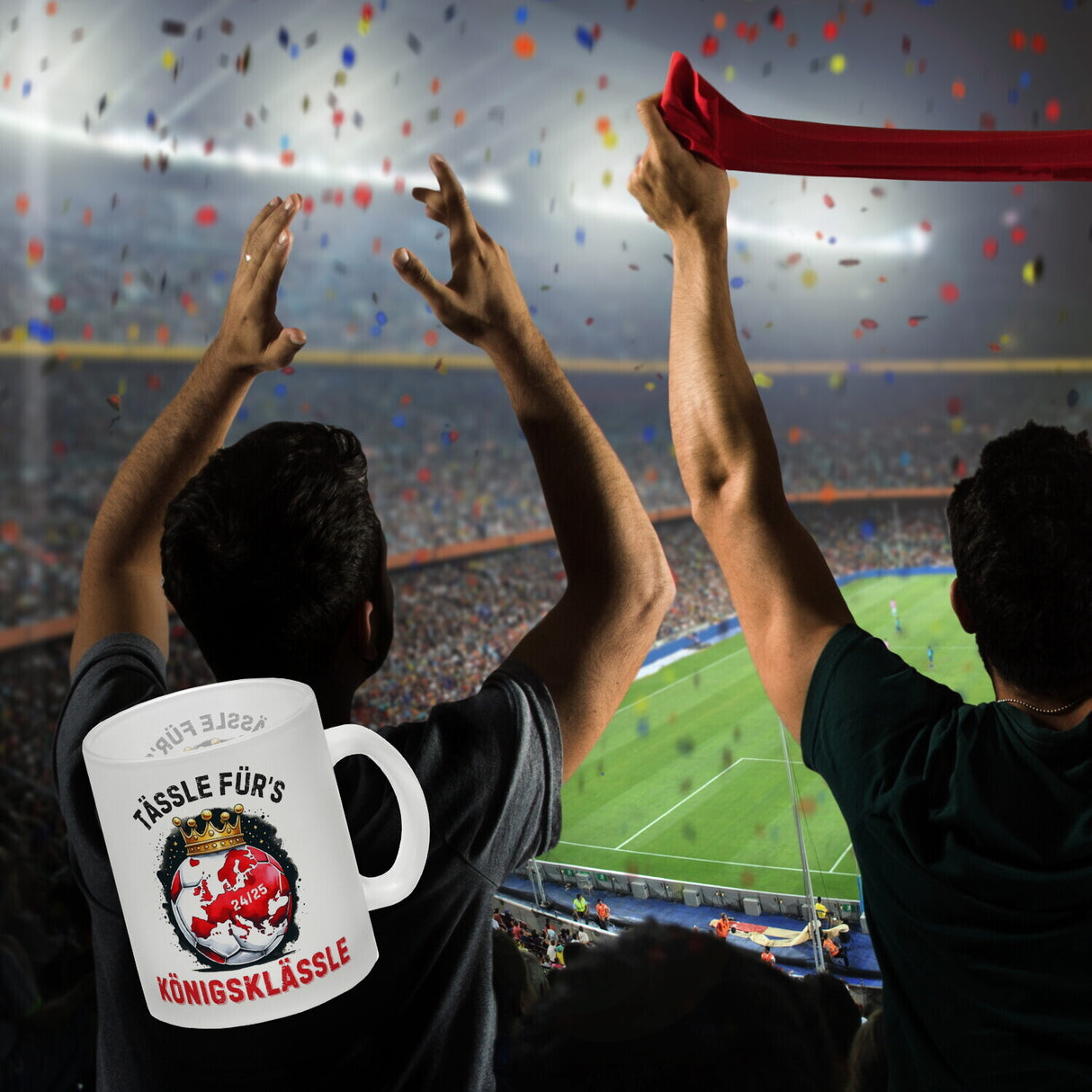 Stuttgart Europa Kaffeebecher mit Spruch Tässle fürs Königsklässle