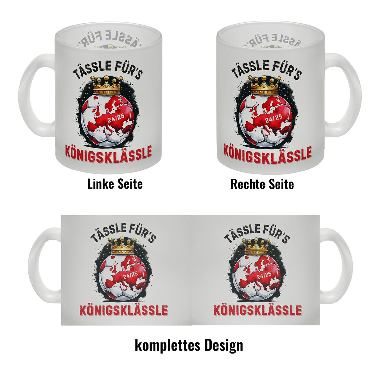 Stuttgart Europa Kaffeebecher mit Spruch Tässle fürs Königsklässle
