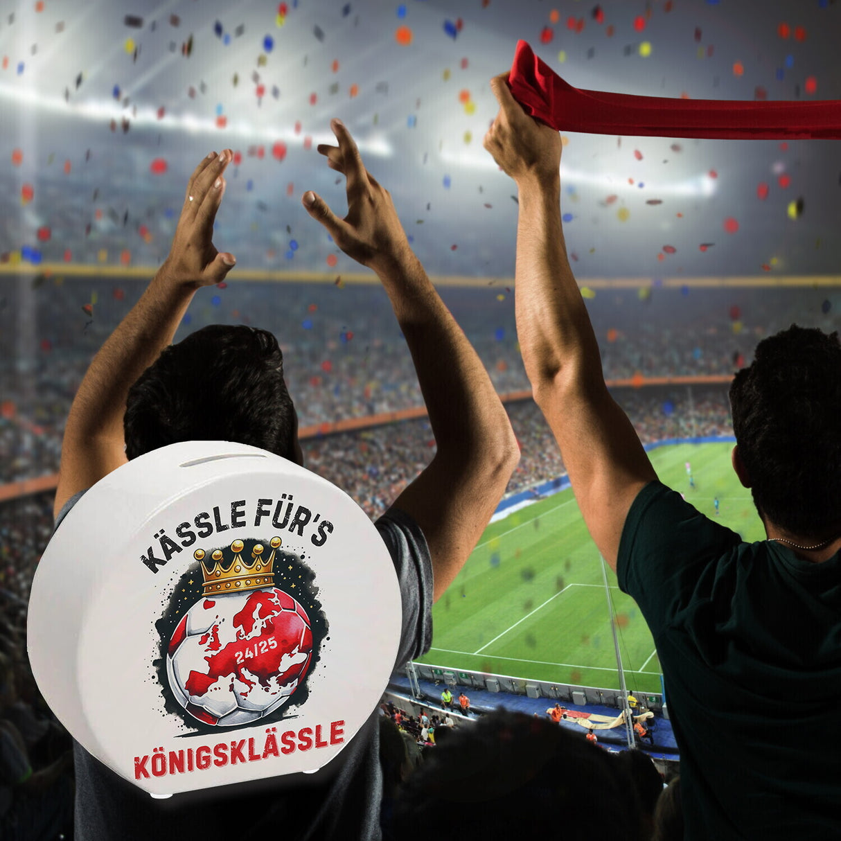 Stuttgart Europa Spardose mit Spruch Kässle fürs Königsklässle
