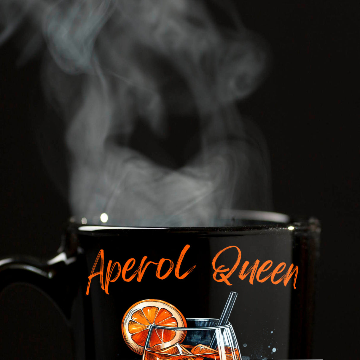 Aperol Queen Tasse in Schwarz
