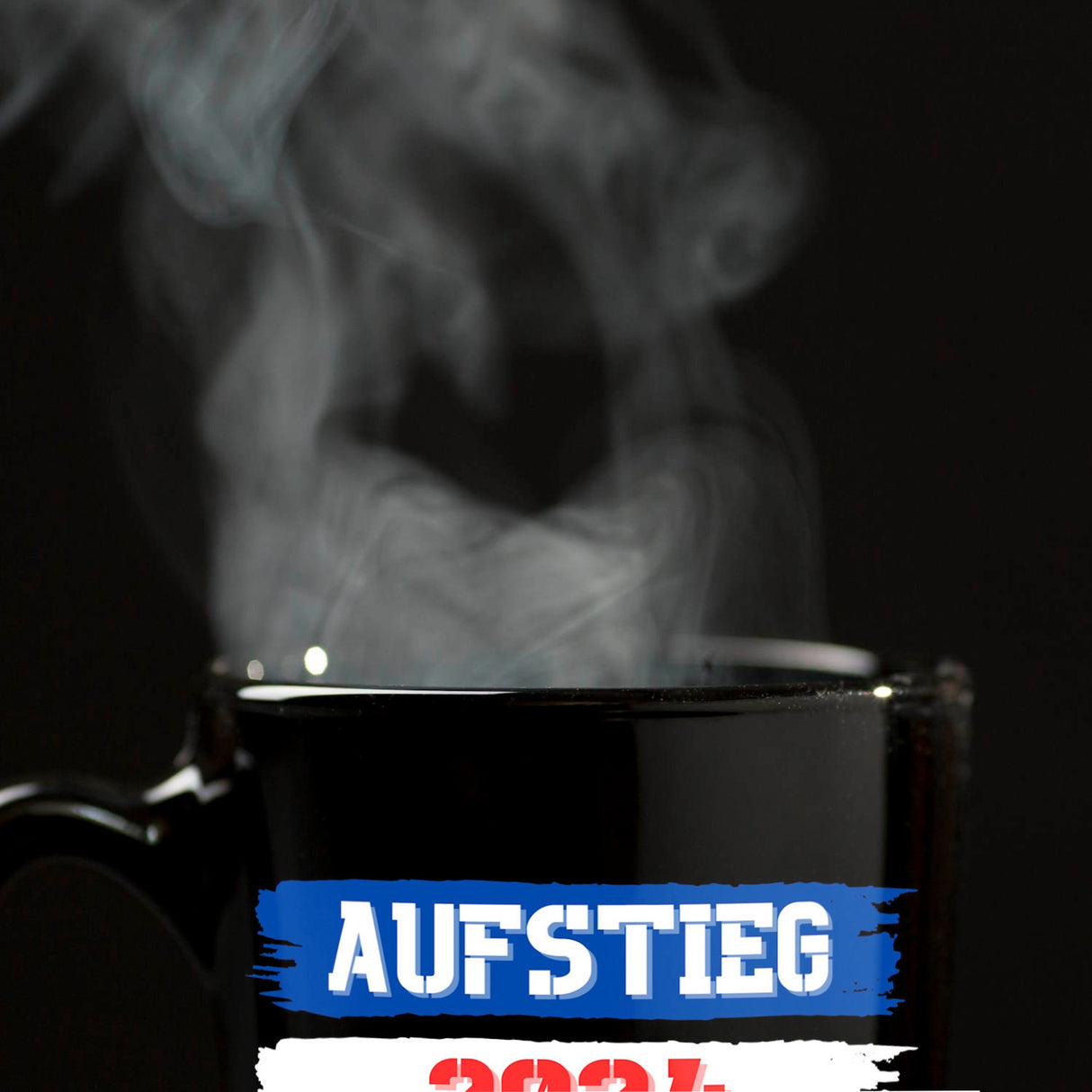 Kiel Aufstieg 2024 Tasse in Schwarz mit Spruch Ahoi