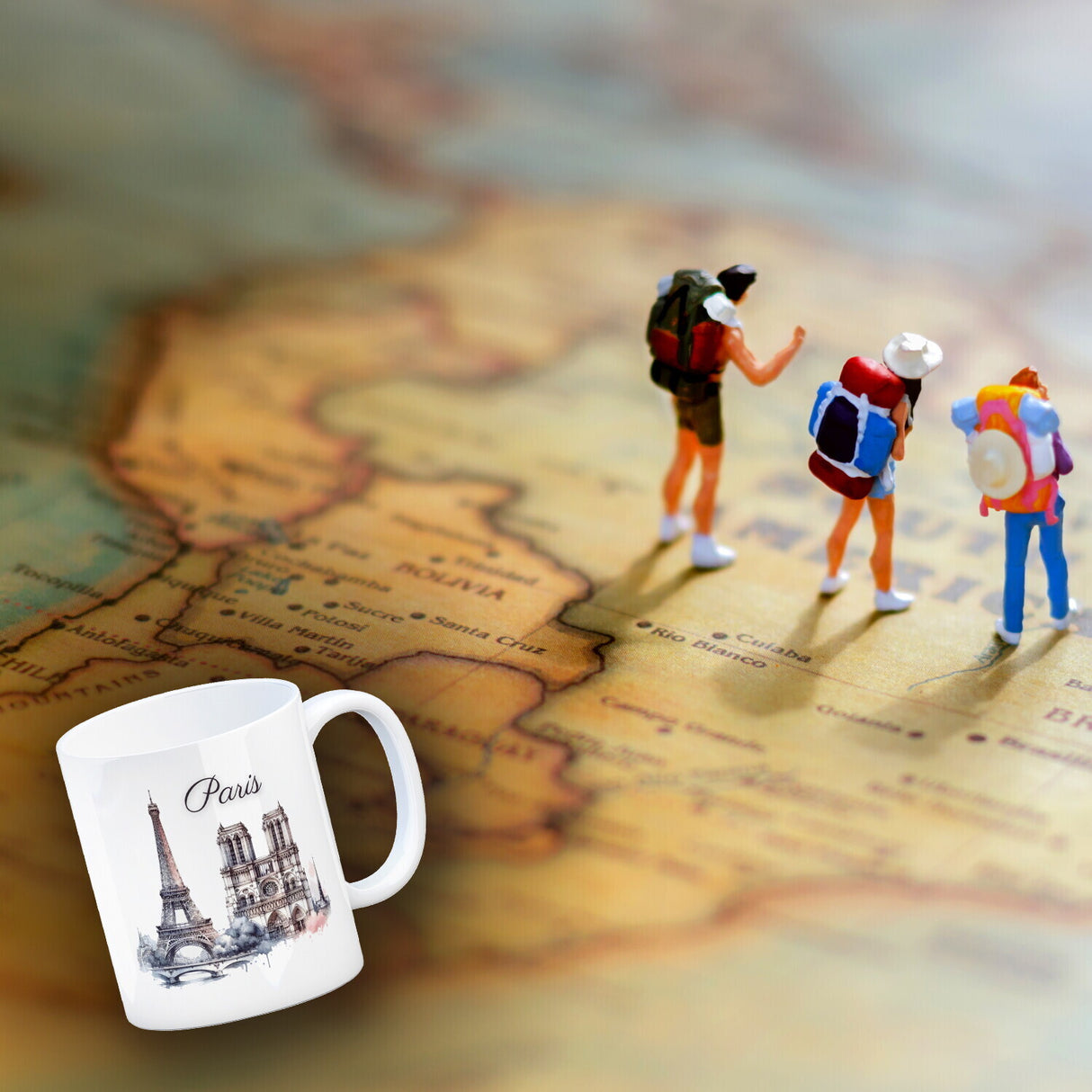 Wahrzeichen Paris Kaffeebecher