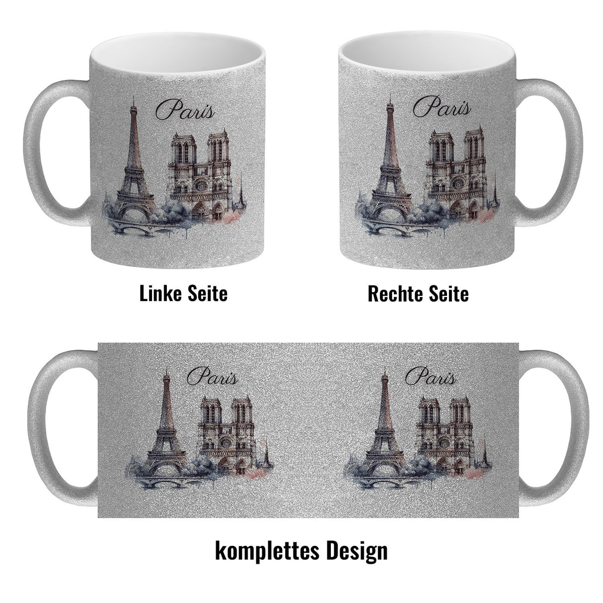 Wahrzeichen Paris Kaffeebecher