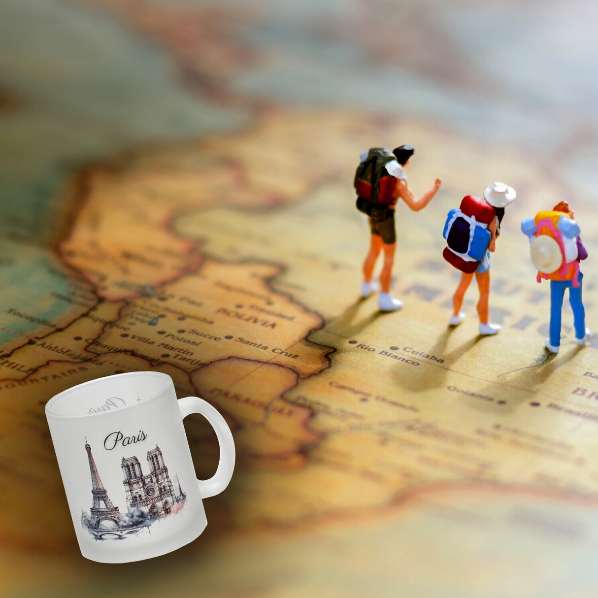 Wahrzeichen Paris Kaffeebecher
