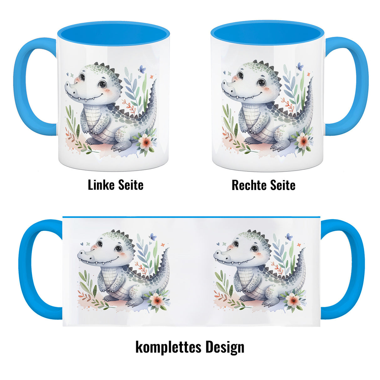 kleines Krokodil Kaffeebecher