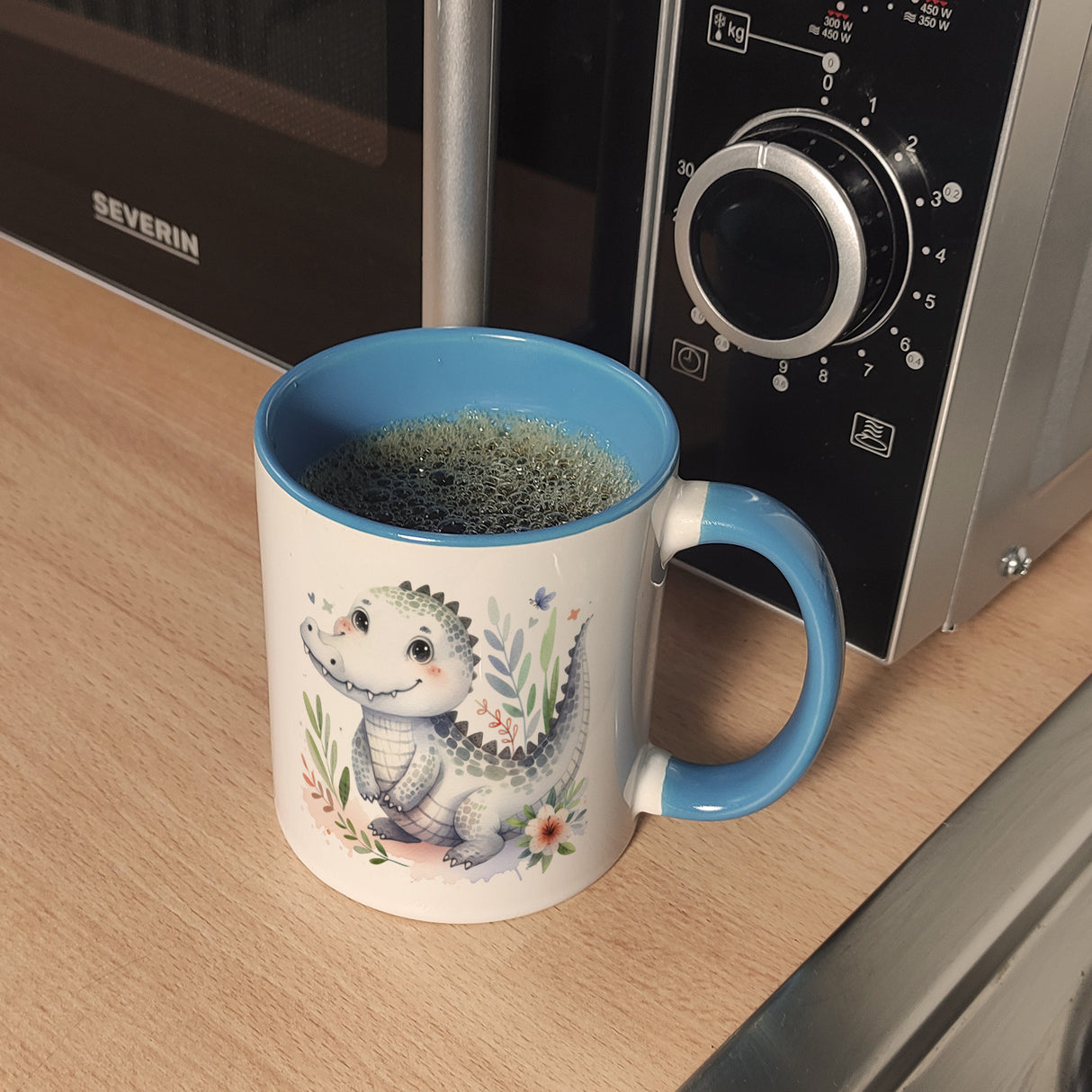 kleines Krokodil Kaffeebecher